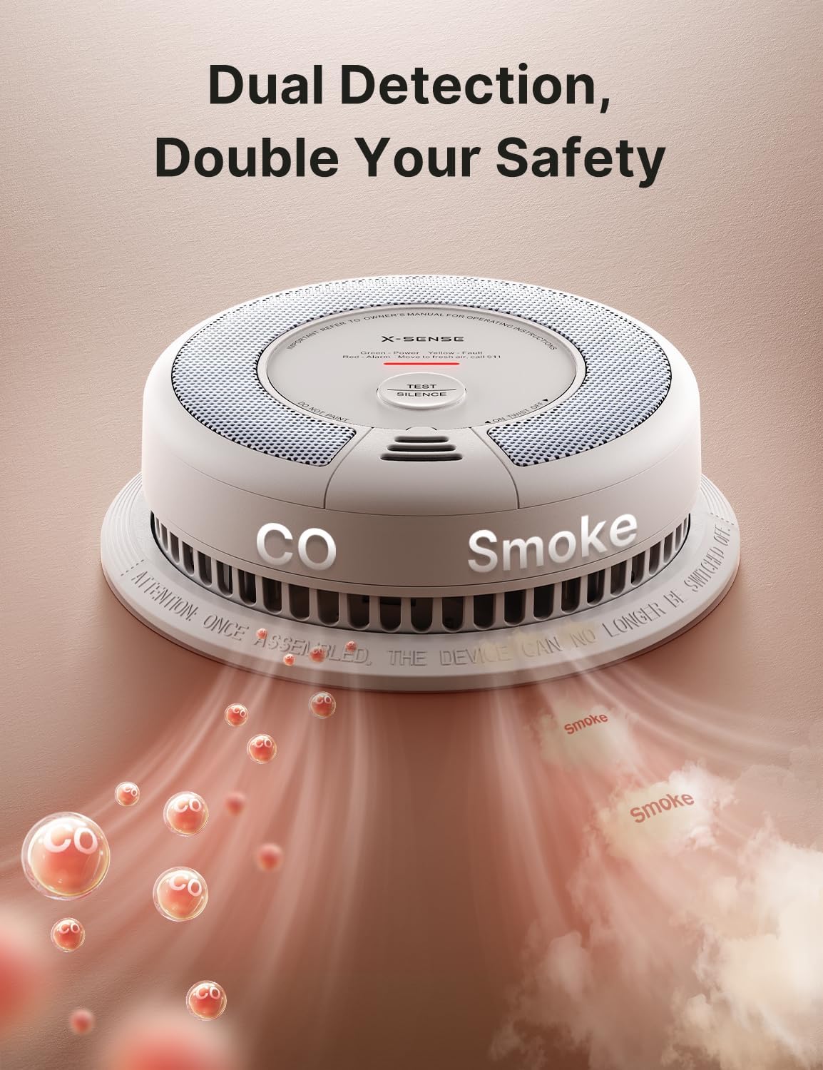 Thumbnail 4 de X-Sense SC06 5-Pack: 2-in-1 Smoke & Carbon Monoxide Alarm with 10-Year Sealed Battery