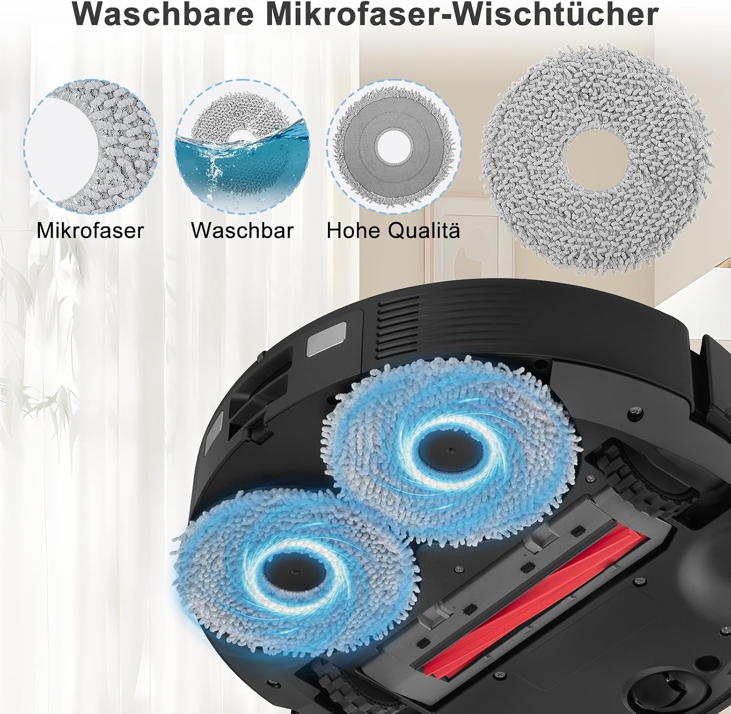 Thumbnail 6 de Fishoney 26 Stück Zubehörset für Roborock QV 35A/QV 35S, Qrevo S Pro, QR 598/QR 798