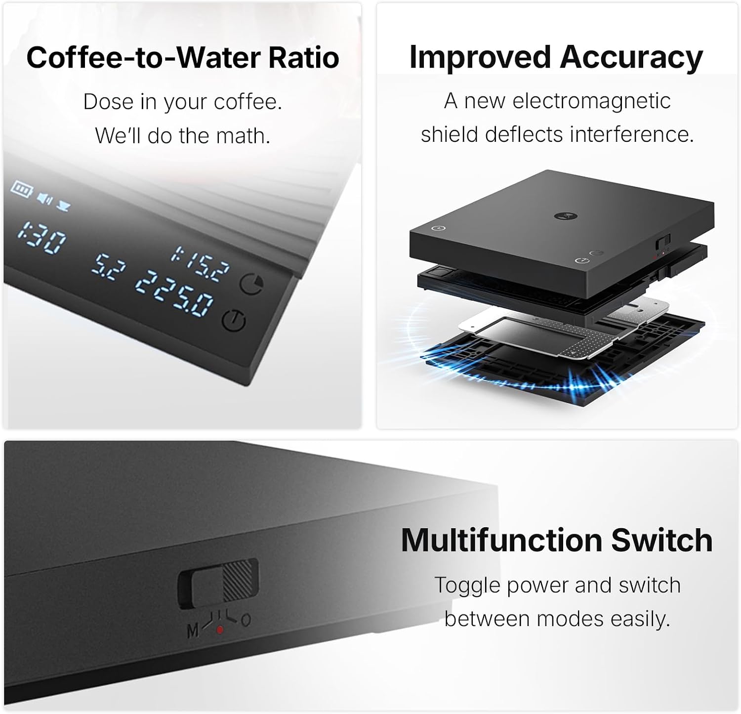 Detalle 2 de TIMEMORE Coffee Scale Basic 3.0: Precise, Portable, and Easy to Use