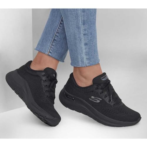 Thumbnail 4 de Skechers Mujer Arch Fit 2.0 Big League Trainers - Black Mesh/Gunmetal, 37.5 EU