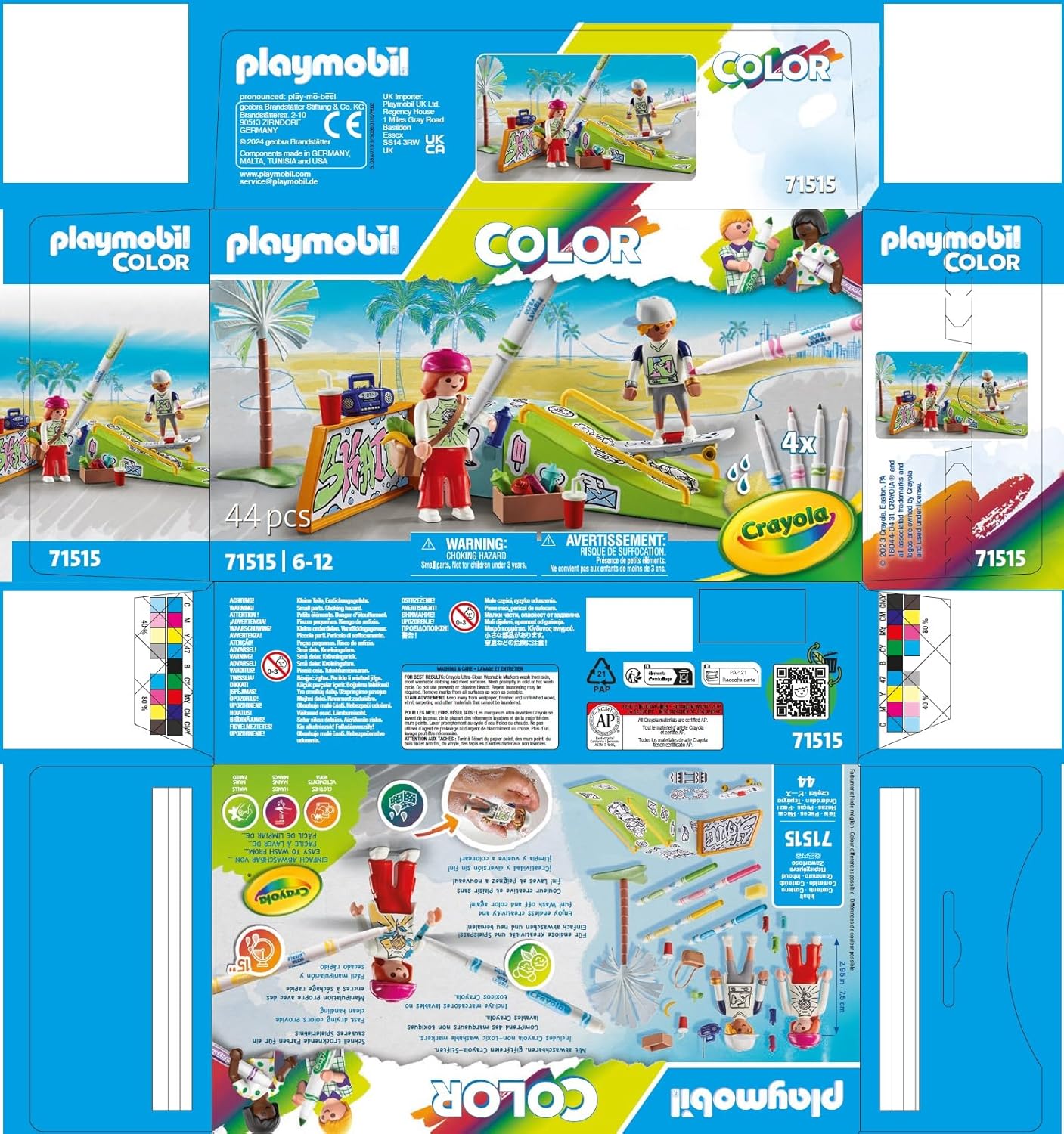 Thumbnail 6 de PLAYMOBIL Color 71515 Skatepark 🛹 Accesorios Solubles en Agua para Niños