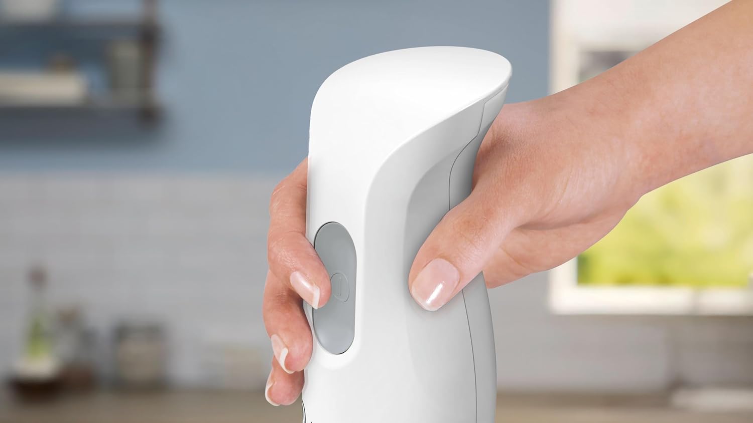 Detalle de Bosch Frullatore a Immersione MSM6B150, 300 W, impugnatura ergonomica, lama in acciaio inox e piede removibile lavabile