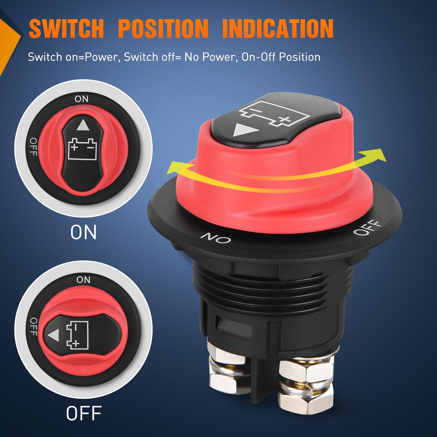 Thumbnail 1 de Nilight Battery Disconnect Switch 100A Waterproof ⚓