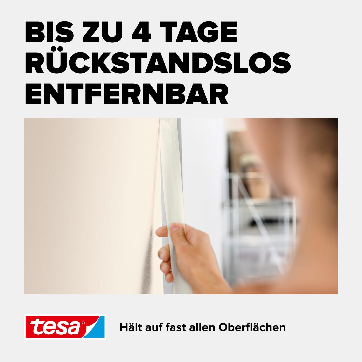 Thumbnail 3 de tesa Malerband ECONOMY – Vielseitiges Klebeband für Malerarbeiten, löst sich rückstandslos bis zu 4 Tage später