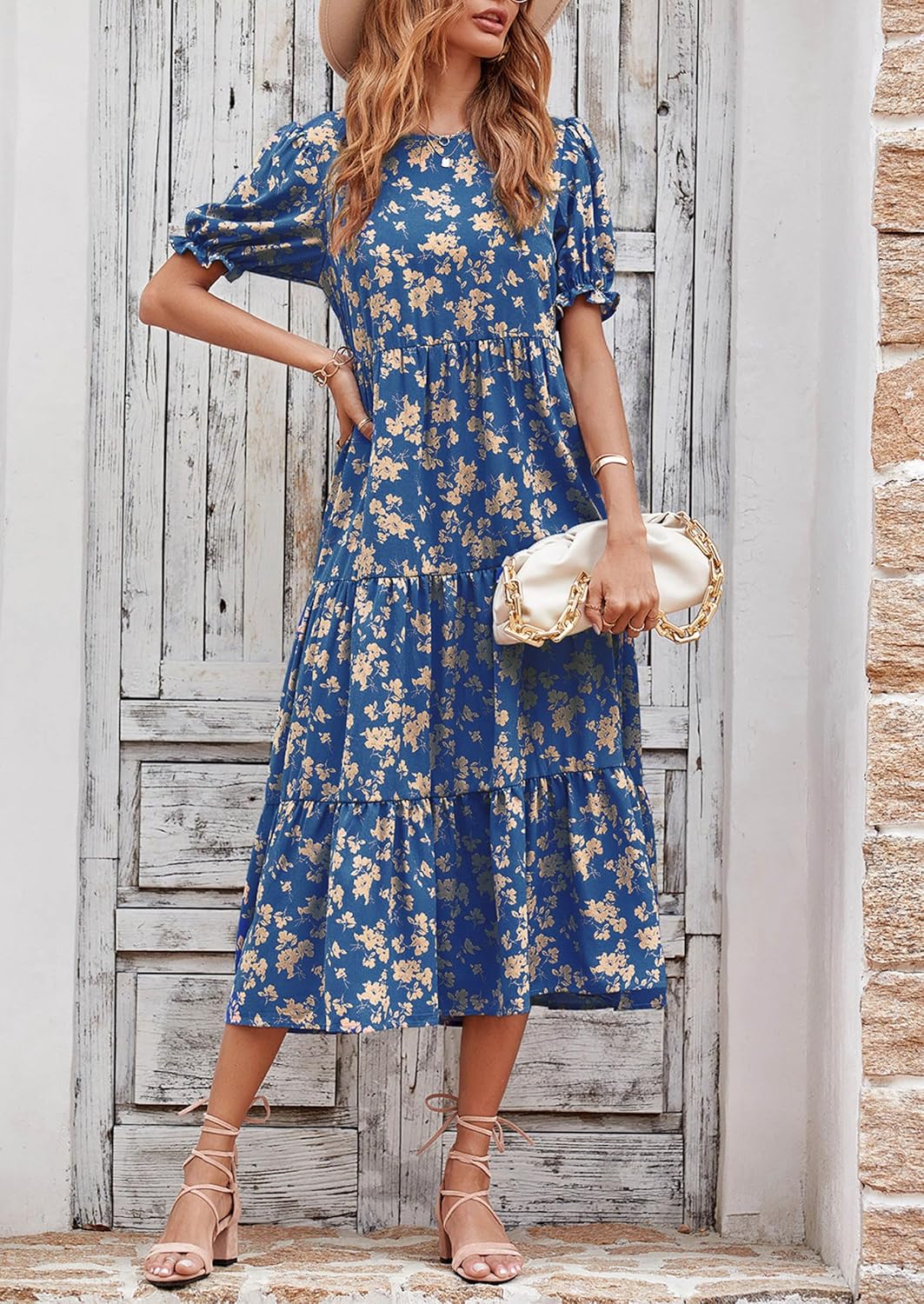 Thumbnail 2 de PRETTYGARDEN Summer Dress: Floral Boho Midi for Women, 2026 Collection