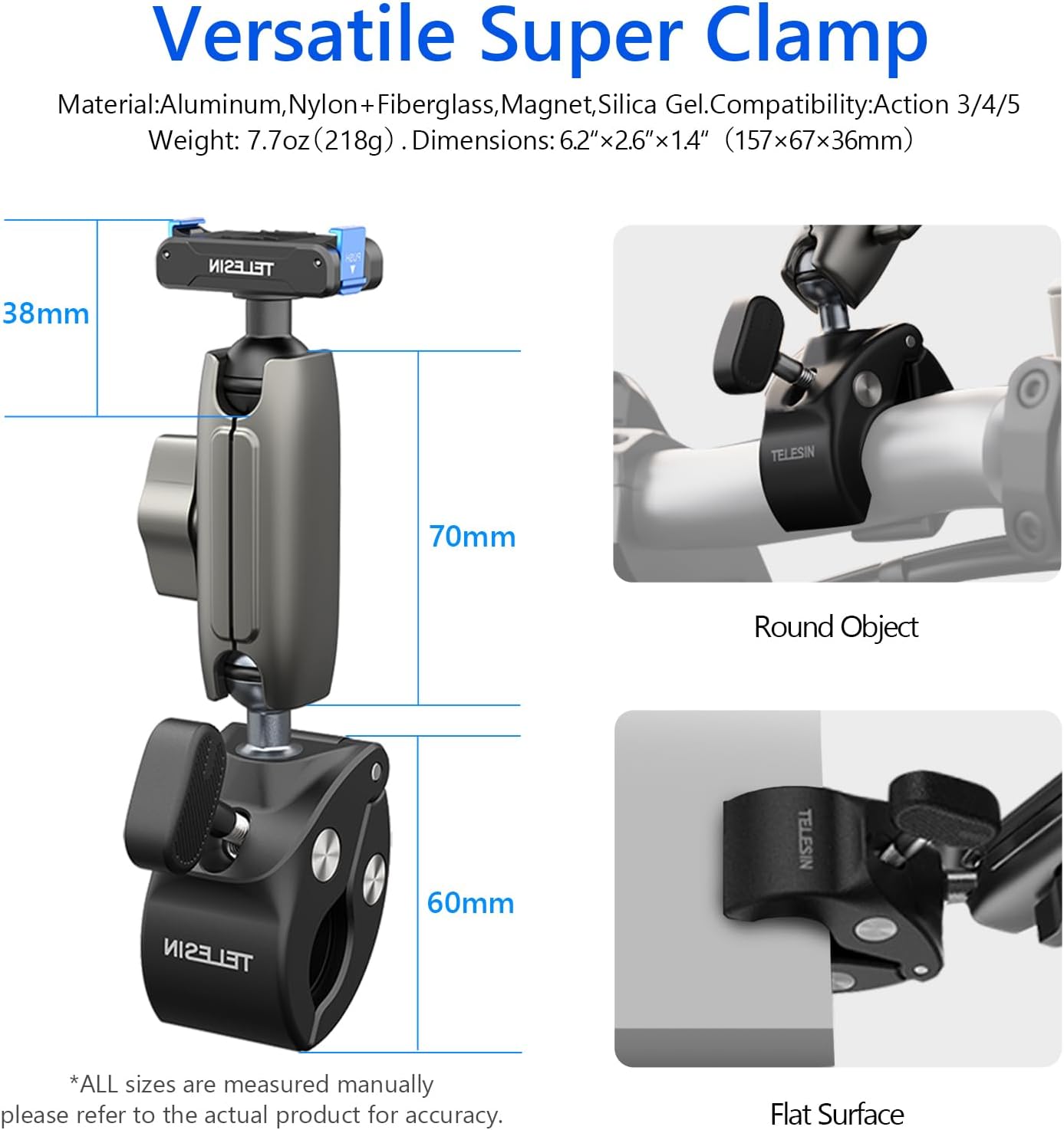 Detalle de AuyKoo Quick Release Clamp Mount for DJI Osmo