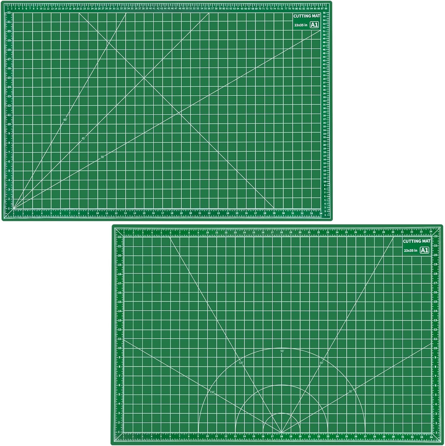 Thumbnail 5 de Tujurich Self Healing Double-Sided Cutting Mat, 23" x 35" (Rotary & Craft Use), Green