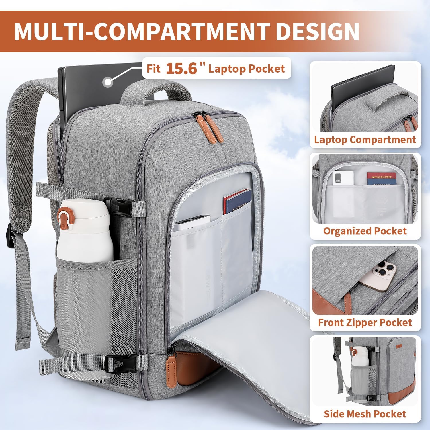 Thumbnail 4 de ZOMFELT 24L Cabin Backpack 40x30x20
