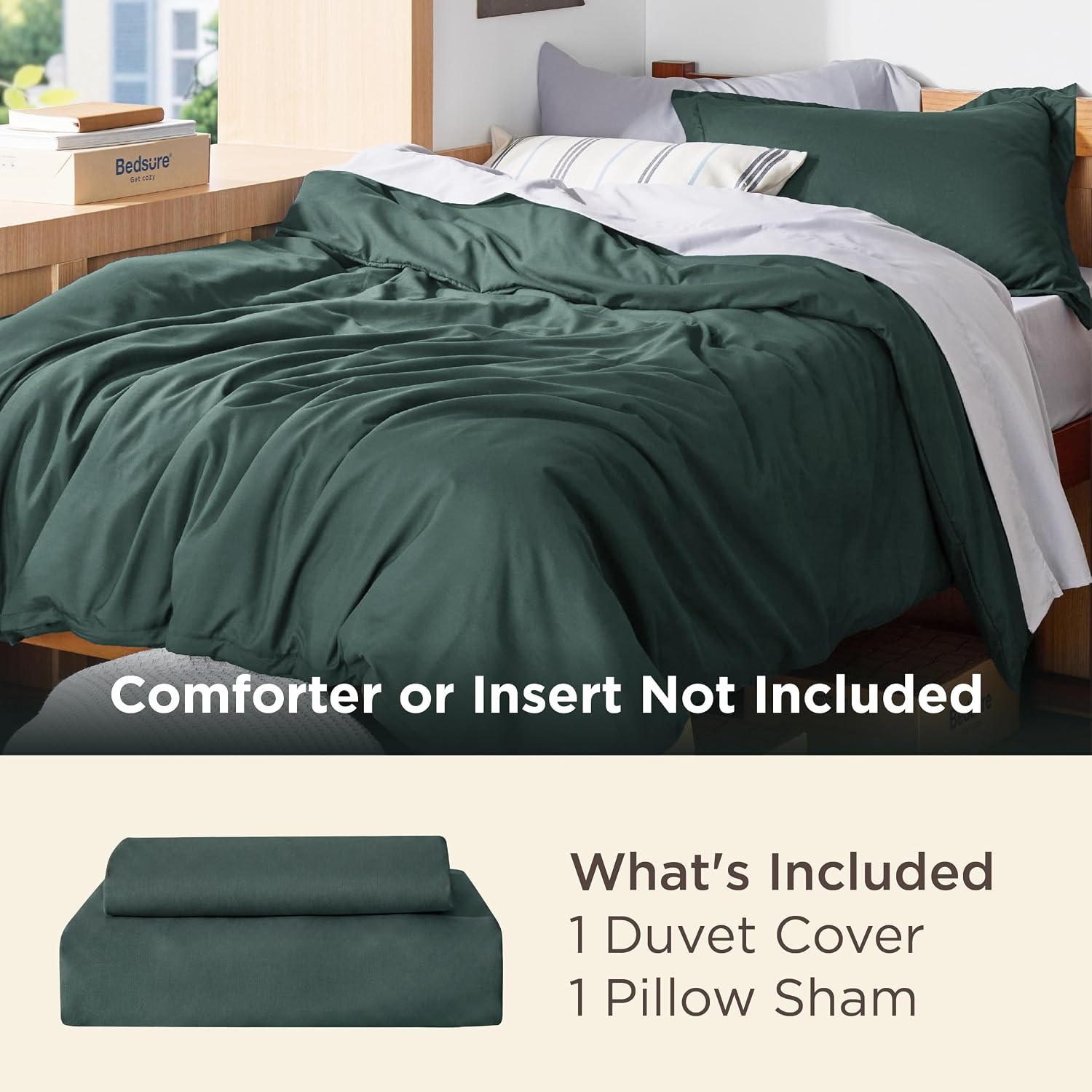 Detalle de Bedsure Duvet Cover, 68" x 90