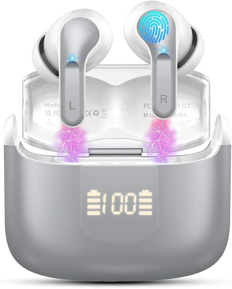 Thumbnail 4 de Rinsmola Wireless Earbuds: 2025 Bluetooth 5.4 in‑Ear Headphones with ENC Mics, Deep Bass & 36H Playtime