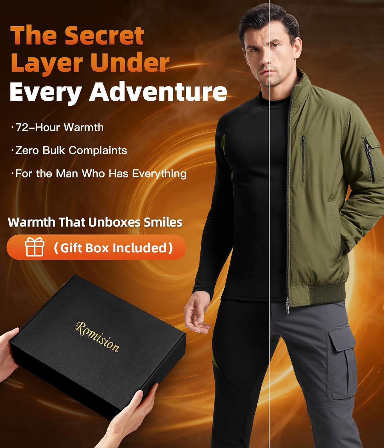 Detalle 2 de romision 2 Pack Thermal Underwear Base Layer Set
