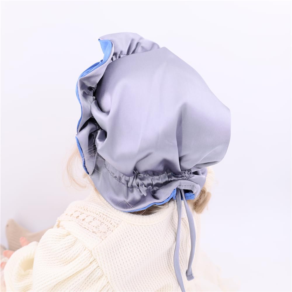 Detalle de Gebelle Baby Satin Bonnet for Infants, Kids and Adults, Adjustable and Reversible