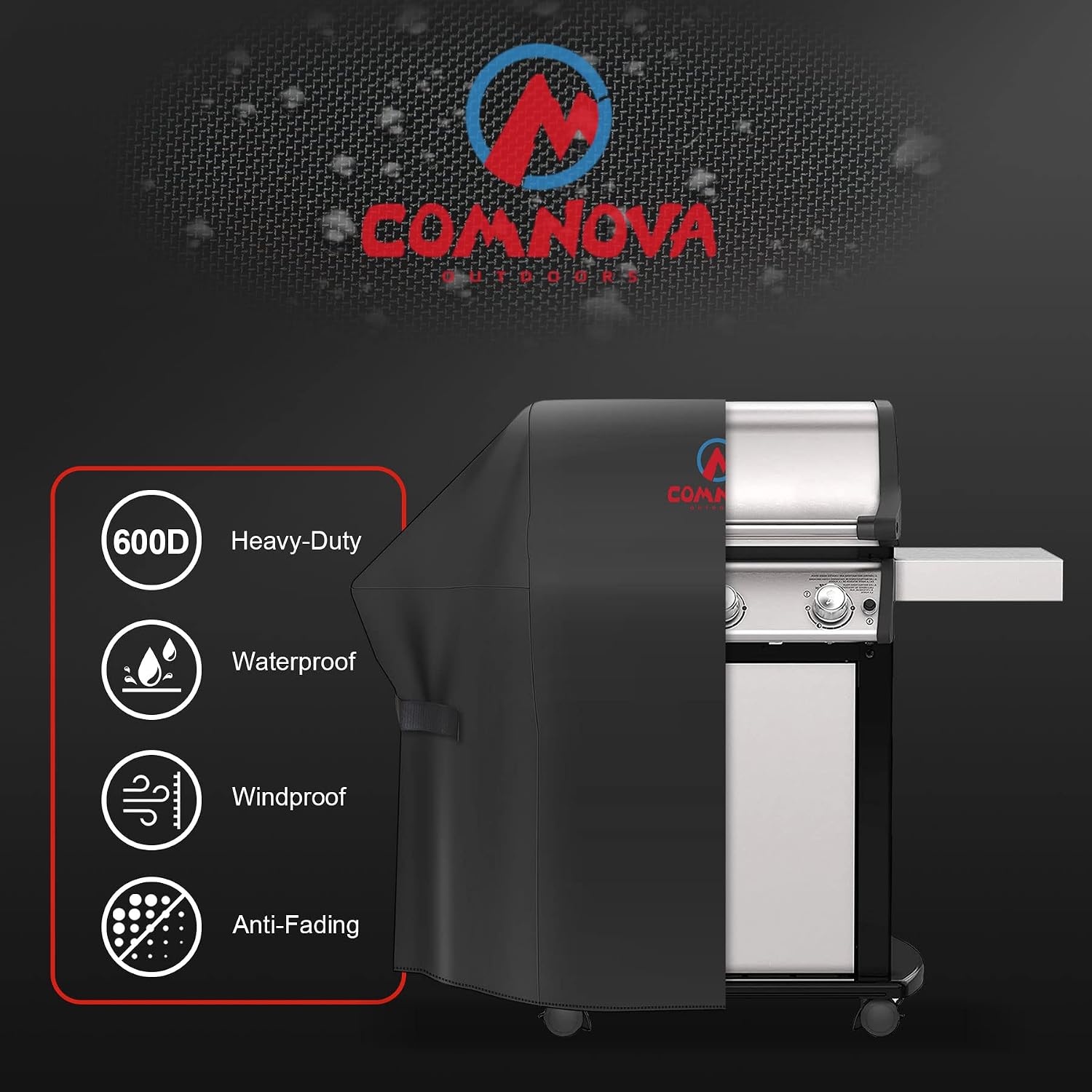 Thumbnail 2 de M COMNOVA OUTDOORS For Weber Spirit 300 Series 52-Inch Grill Cover, 600D Oxford