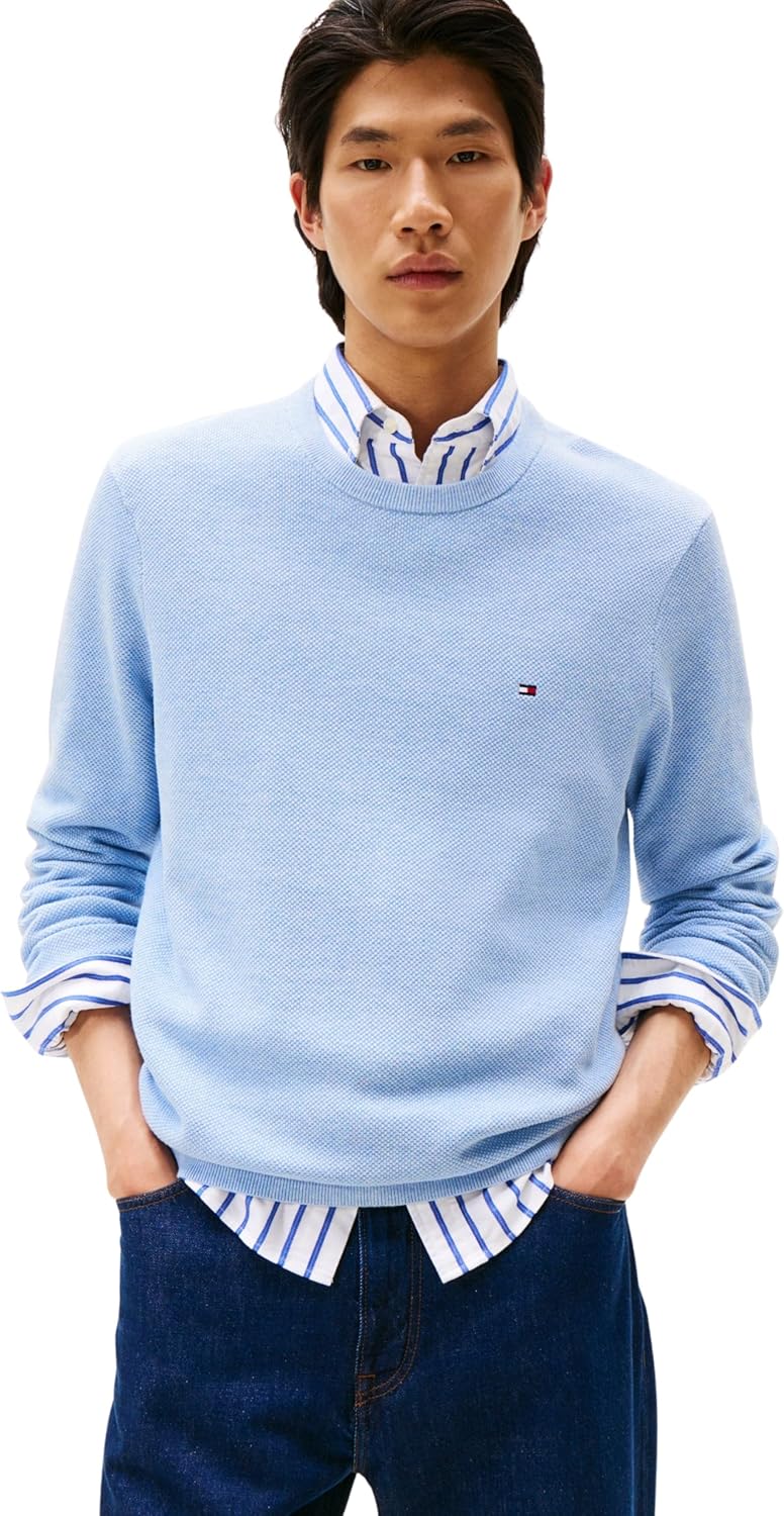 Thumbnail 6 de Tommy Hilfiger Uomo Pullover Essential Structure Crew Neck Regular Fit