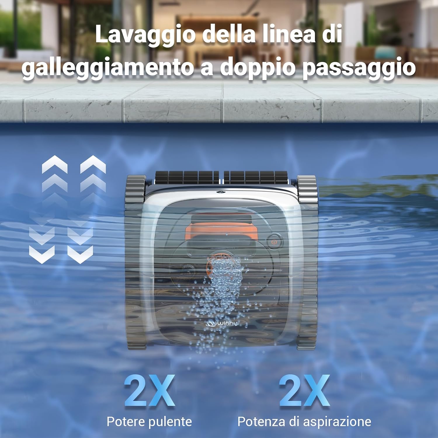 Thumbnail 3 de Winny C1: Robot piscina senza fili per interrate e fuori terra con 150 min di autonomia