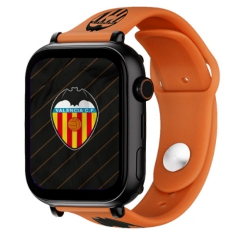 Detalle de SaveFamily Plus Smartwatch Ed. Valencia Negro con Correa Silicona Naranja – Sin SIM