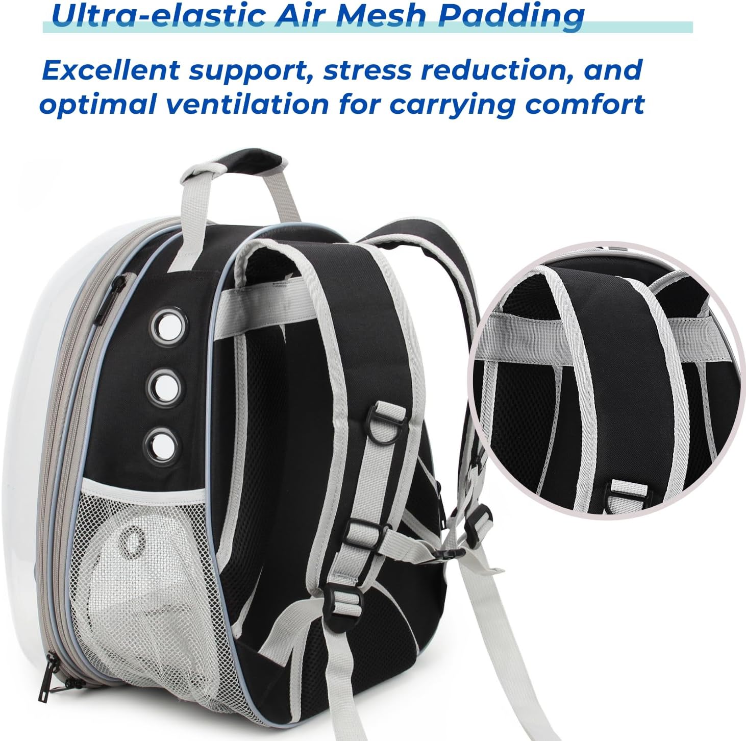 Detalle 1 de Lollimeow Cat Carrier Backpack, 14 lb Capacity