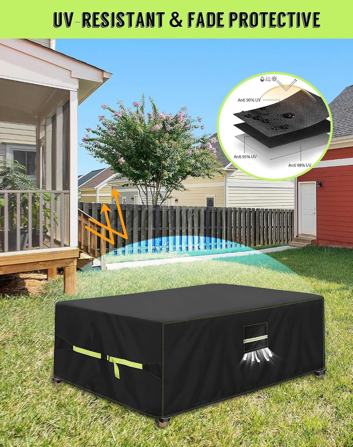 Thumbnail 4 de VDISRR housse table de jardin 250x210x90