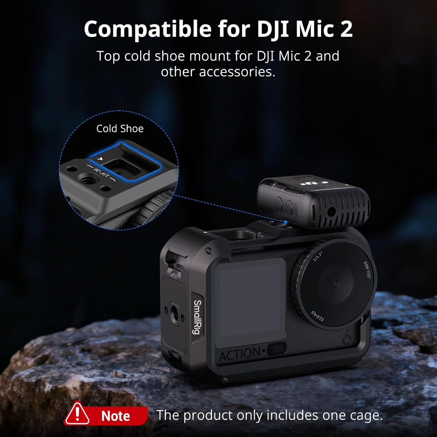 Thumbnail 6 de SmallRig Action 6 Cage per DJI Osmo Action 6 con Interfacce di Espansione