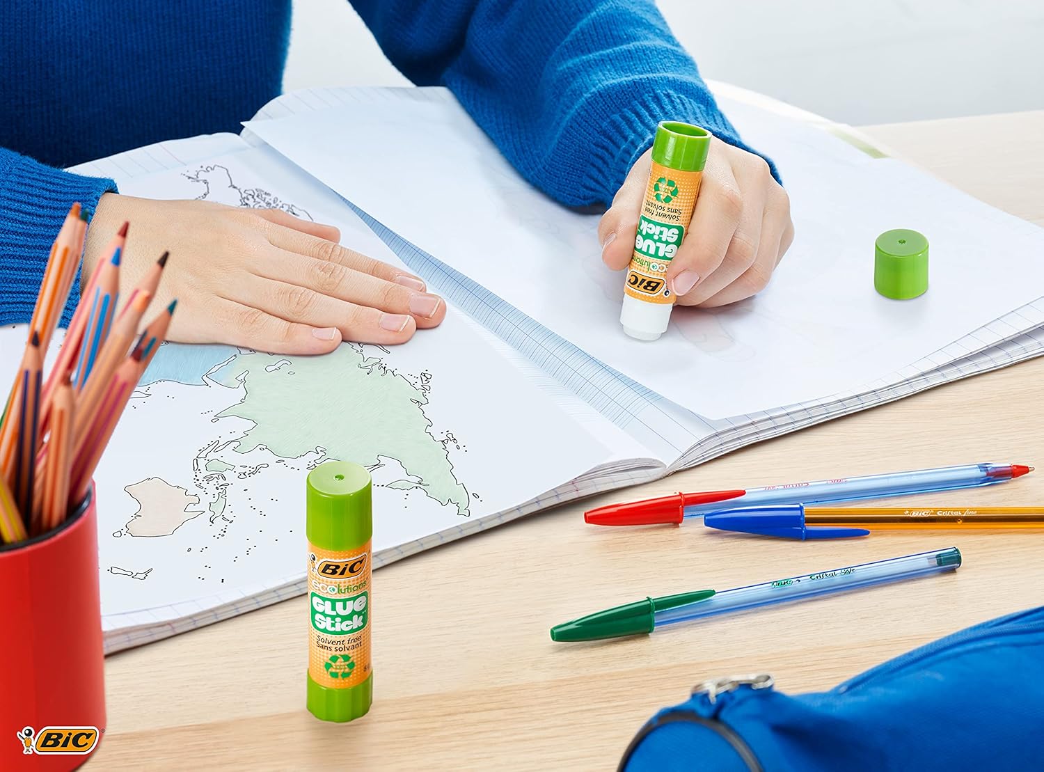 Thumbnail 6 de BIC ECOlutions Glue Stick – 36 g, Lot de 12 – Bâtons de Colle Blanche Sans Solvant
