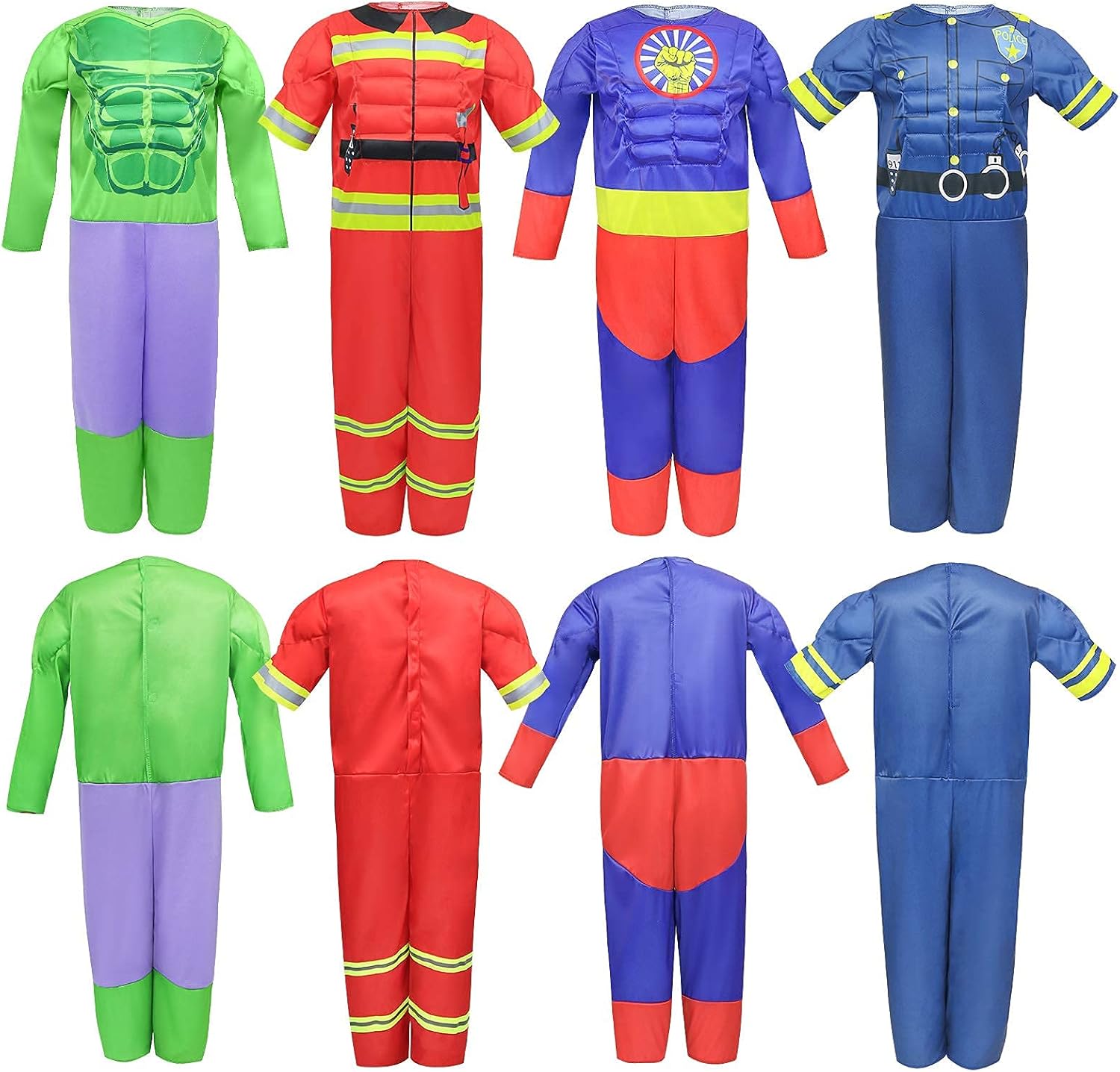 Detalle 2 de Teuevayl Boys Muscle Chest Dress Up Costumes Trunk Set – 4 to 7 Year Olds Role Play Costume Kit