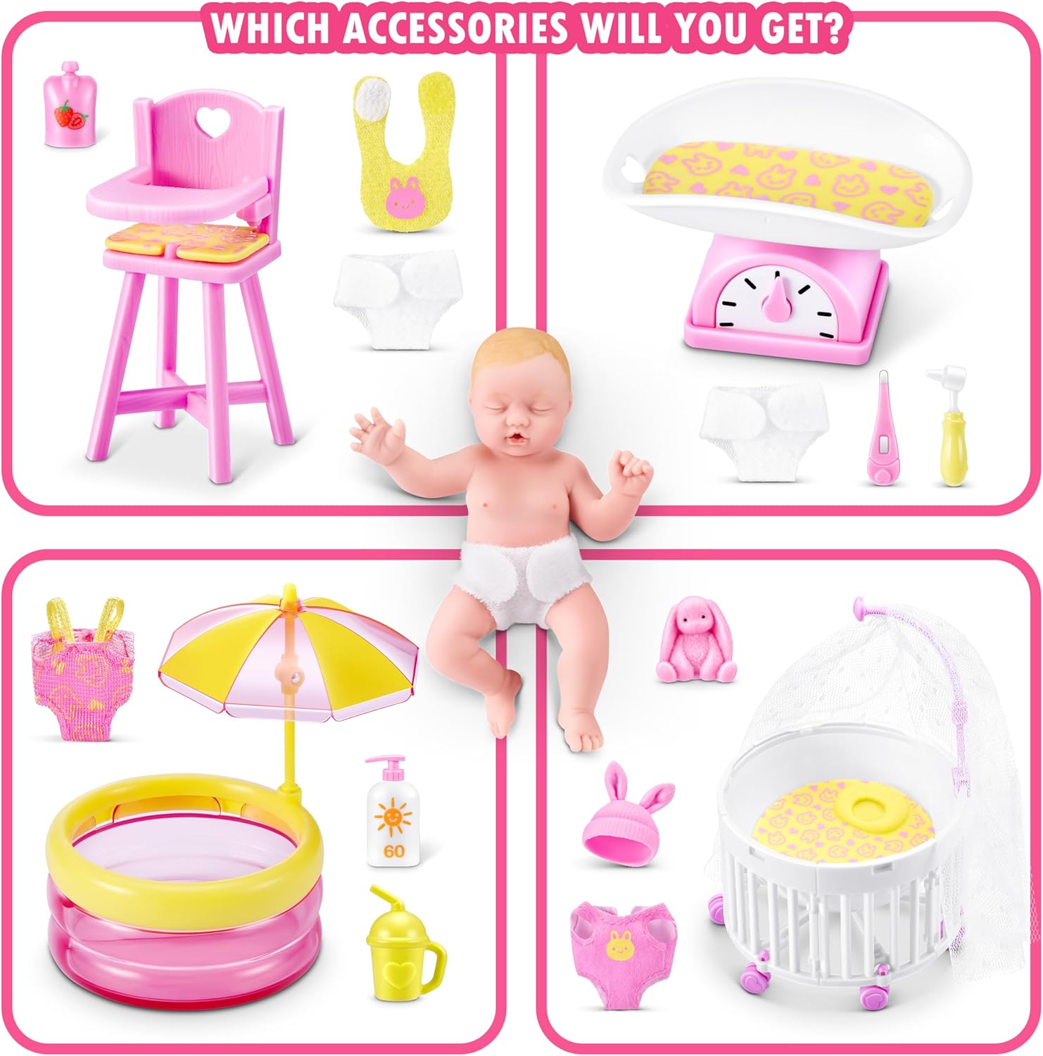 Thumbnail 5 de My Mini Baby Serie 2 (2 Kapsel) von ZURU – Sammelset mit realistischem Mini-Baby und Zubehör