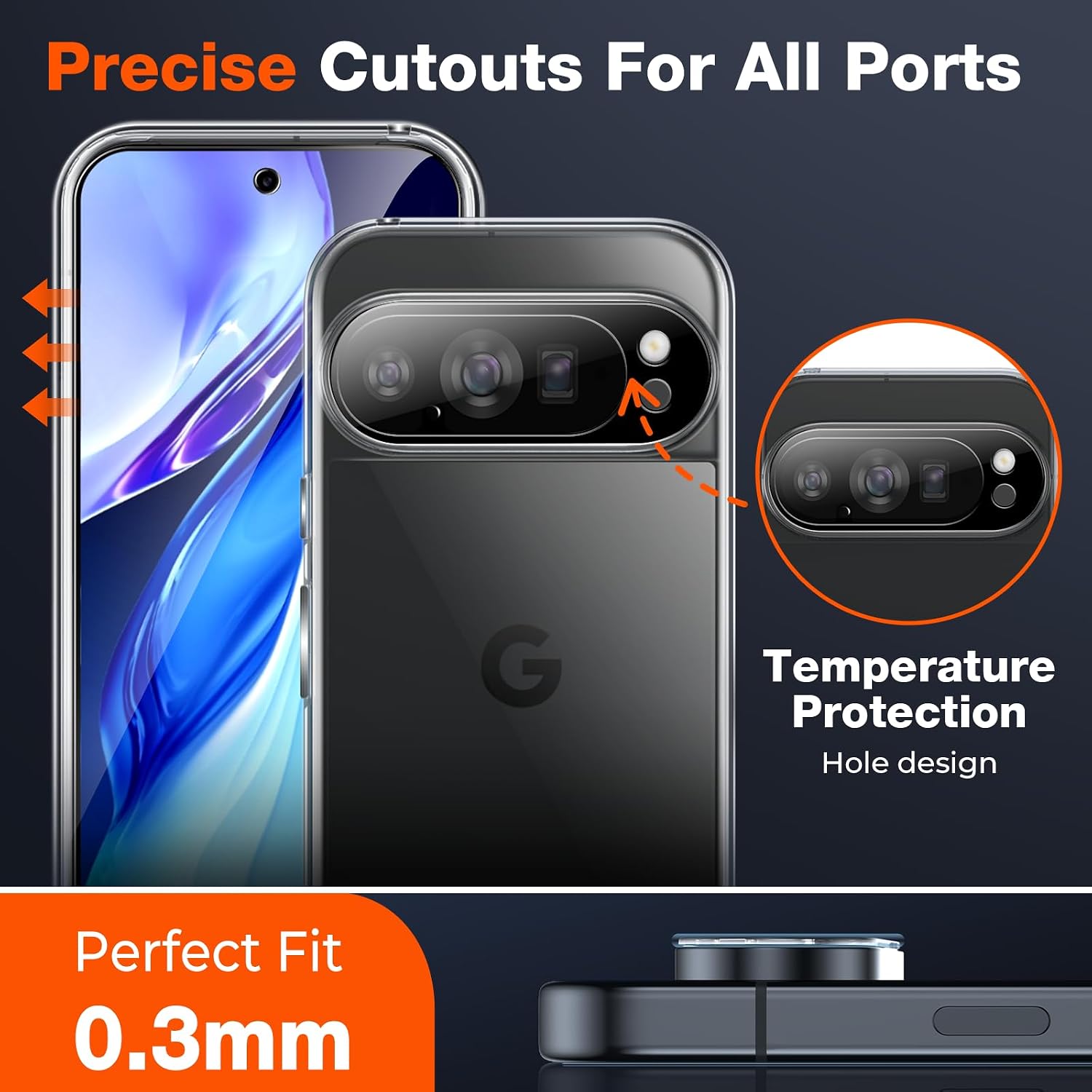 Thumbnail 6 de LK Screen Protector for Google Pixel 10 Pro, 9H Tempered Glass with Lens Protection