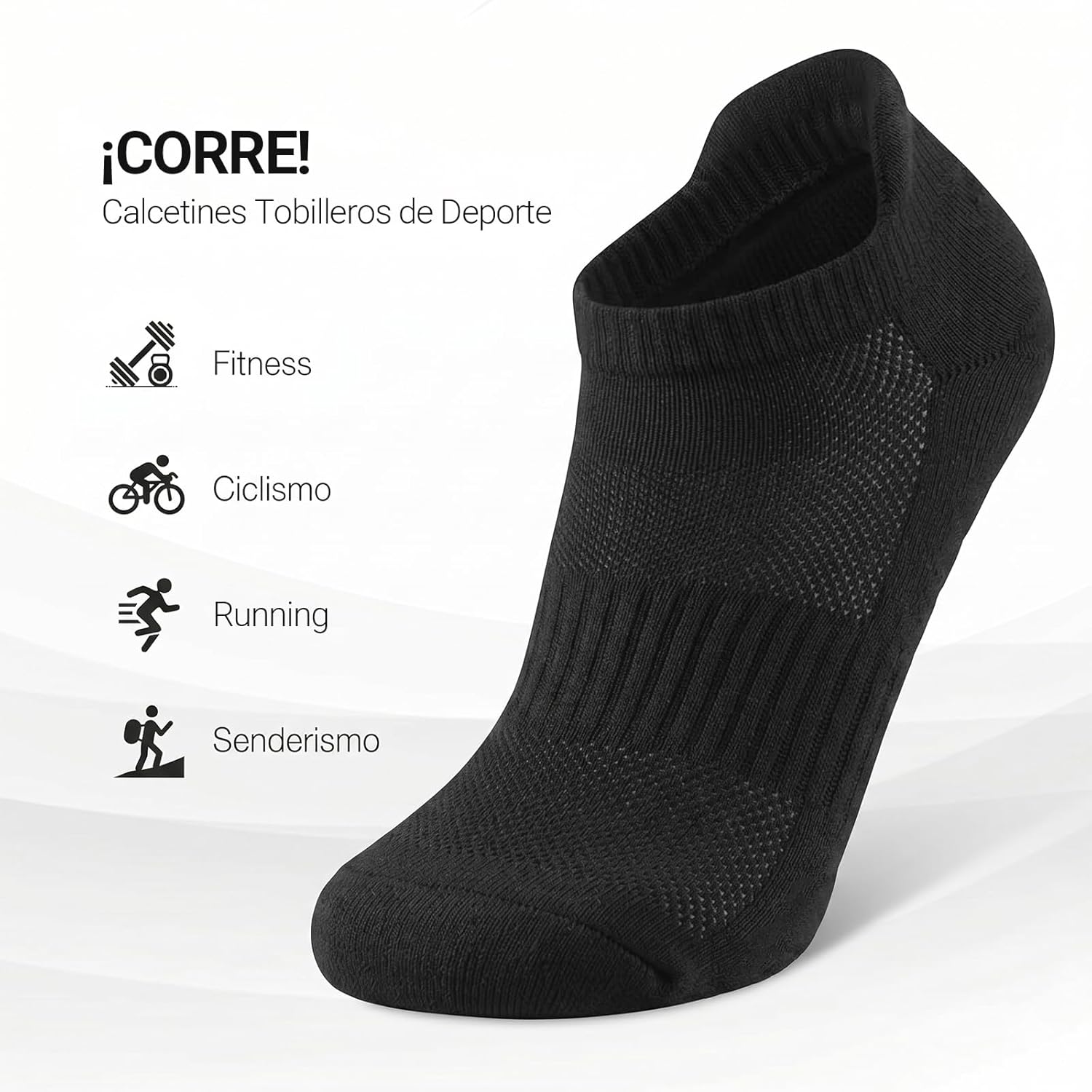 Detalle de Wamicu Calcetines Tobilleros Hombre 5 pares