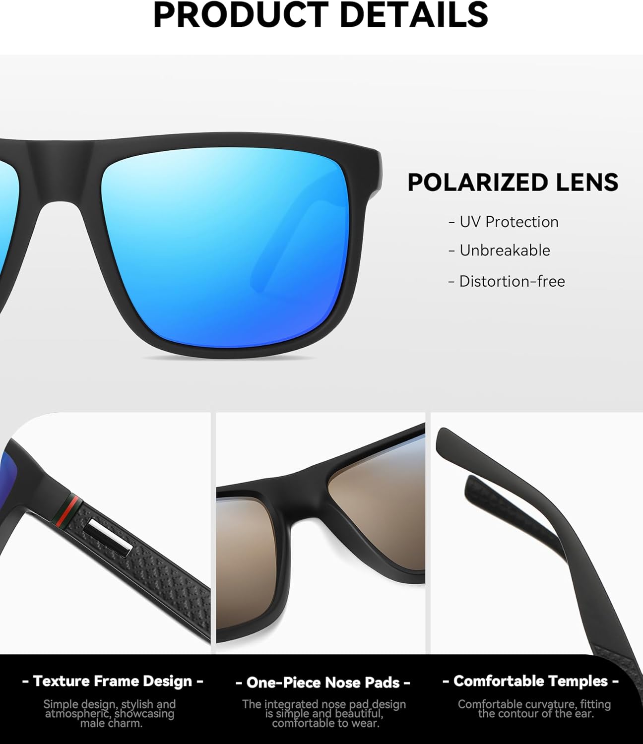 Thumbnail 3 de Perfectmiaoxuan Polarisierte Sonnenbrille – Vintage‑Eleganz mit HD‑Pilotobjektiven