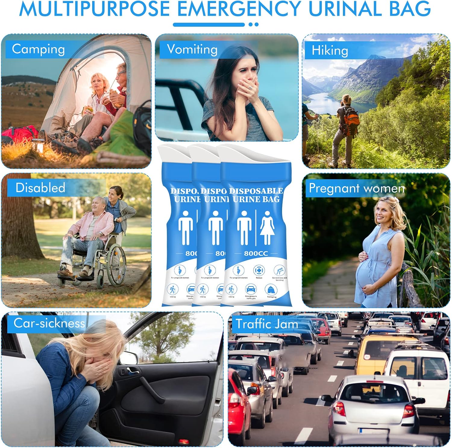 Detalle 2 de DIBBATU Disposable Urine Bag 800ml