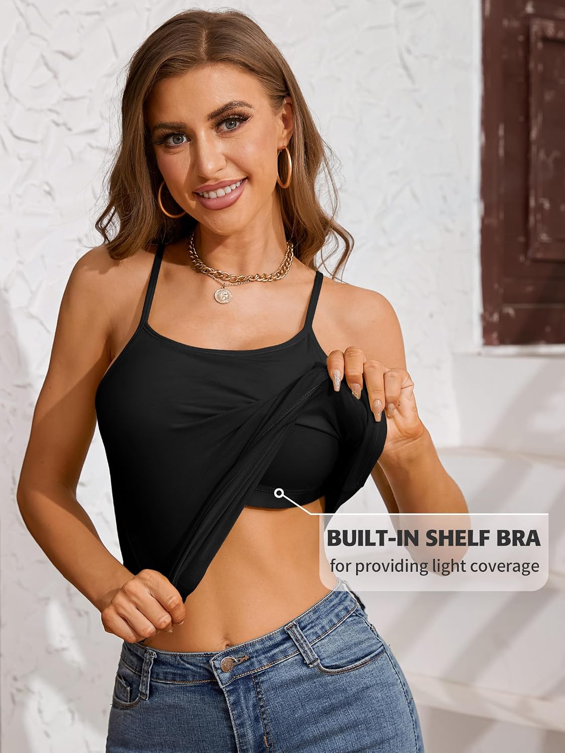 Thumbnail 5 de ATTRACO 3-Pack Cotton Camisoles Shelf Bra