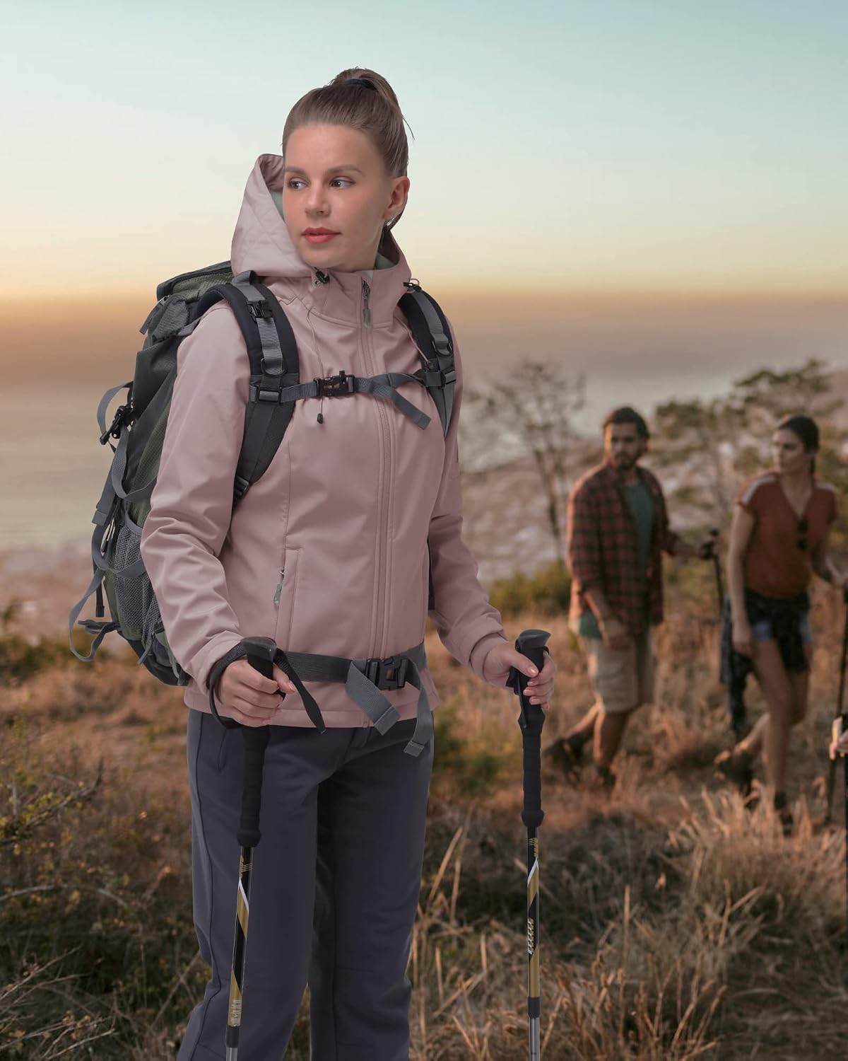 Thumbnail 2 de Softshelljacke Damen mit Kapuze 8000 mm