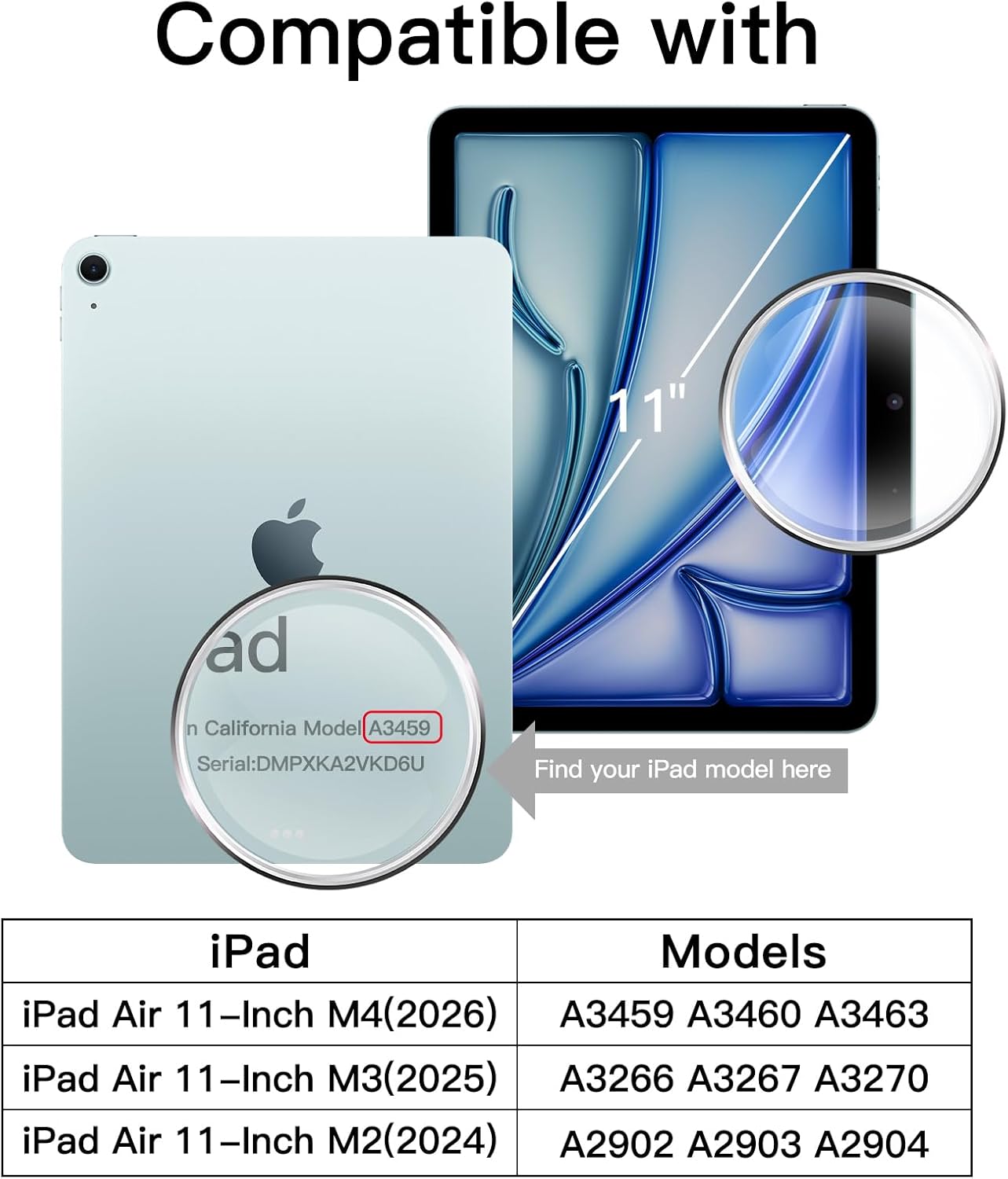 Thumbnail 1 de JETech Screen Protector for iPad Air 11‑inch M3 2‑pack
