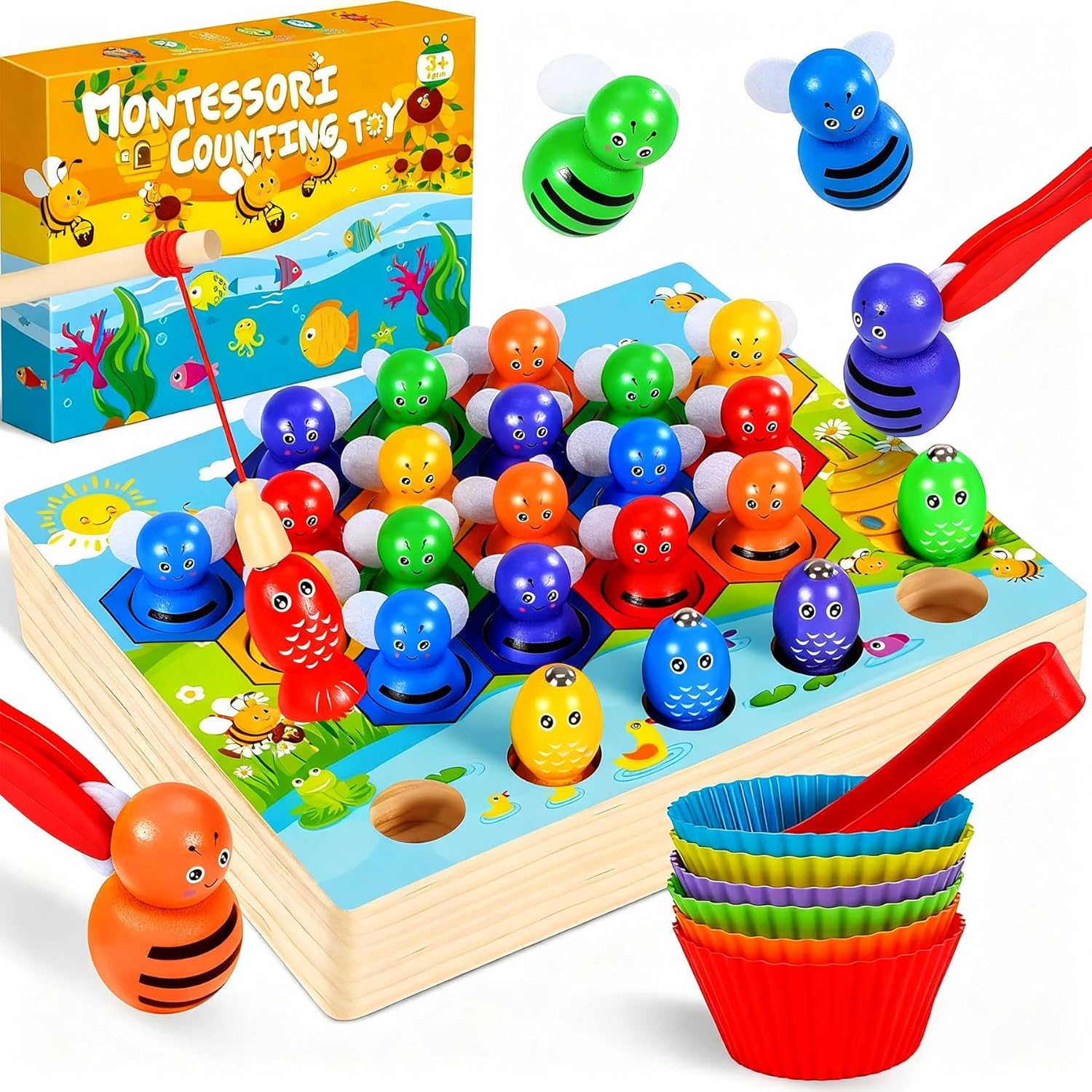 Ophy Juego de Pesca Magnético Juguete Montessori 🎲