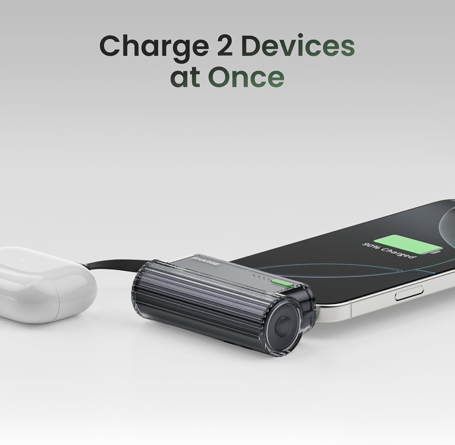 Thumbnail 5 de SHARGE Flow Mini 2 5000mAh Power Bank (22.5W) with Dual Plugs and Built-in Cable