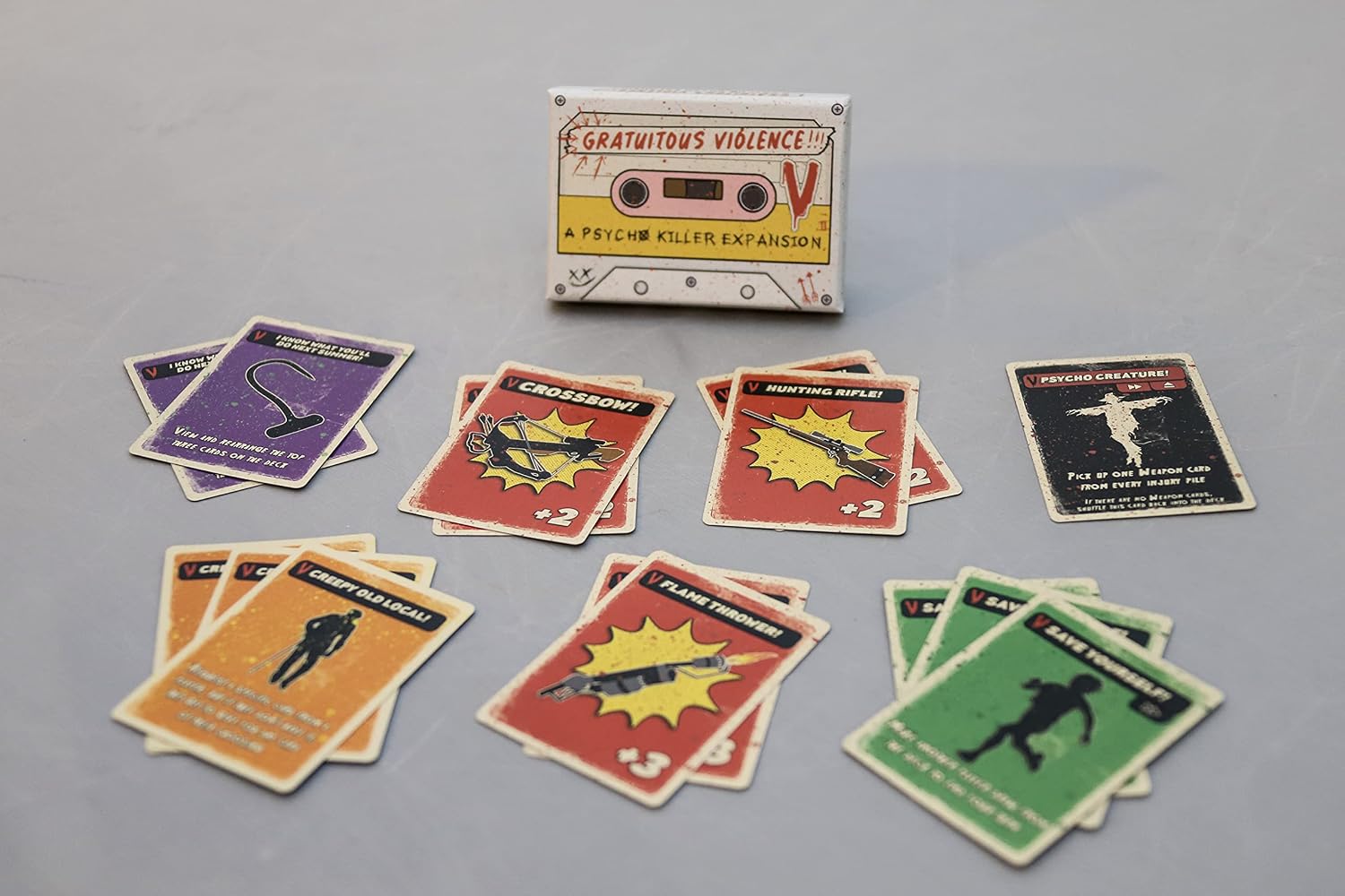 Detalle 2 de Escape Tabletop Games Psycho Killers Gratuitous Violence Expansion (expansion for Psycho Killer!)