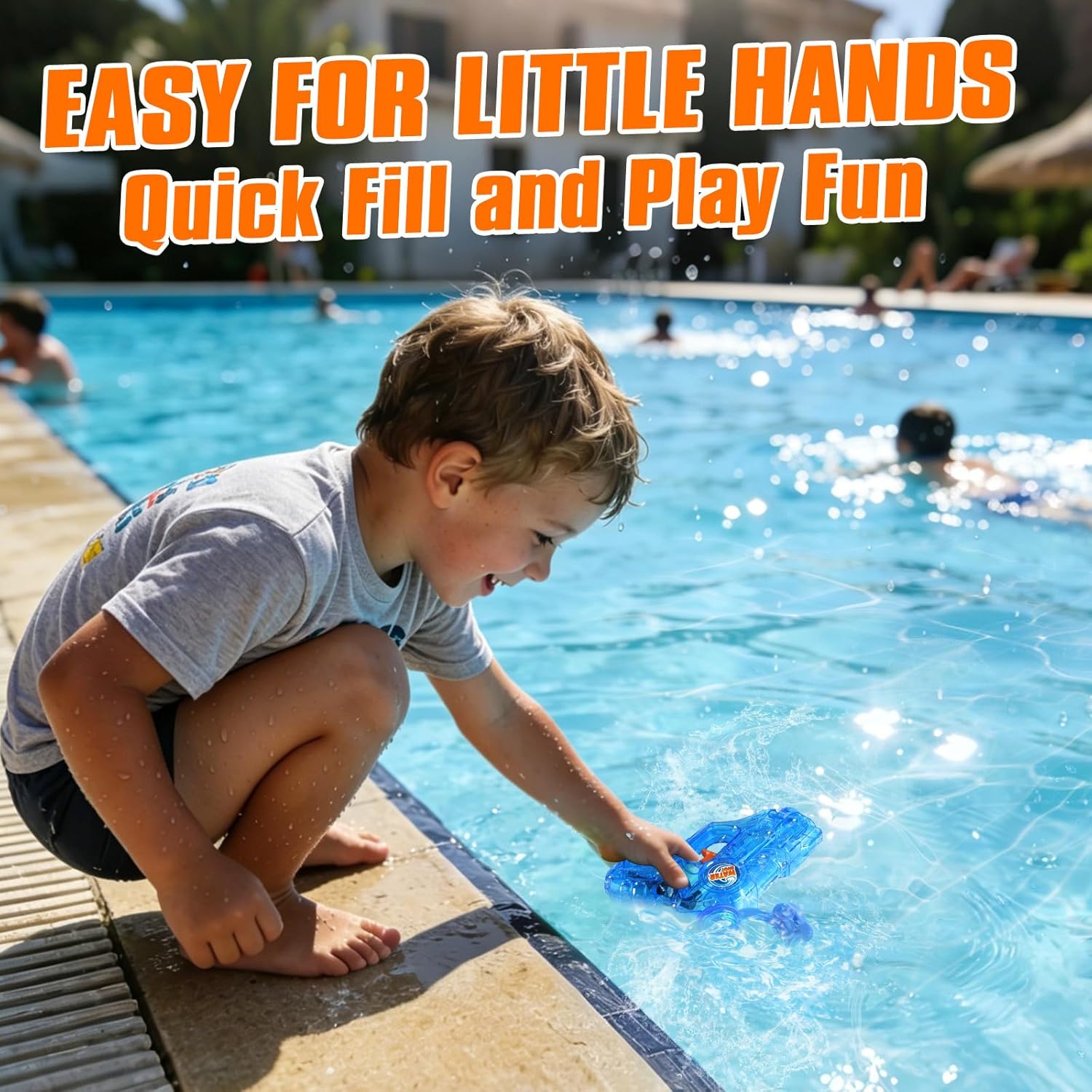 Thumbnail 2 de Mini Water Gun for Kids Toddler (2-Pack) — 90ML Soaker Water Blasters for Bath, Pool & Outdoor Play