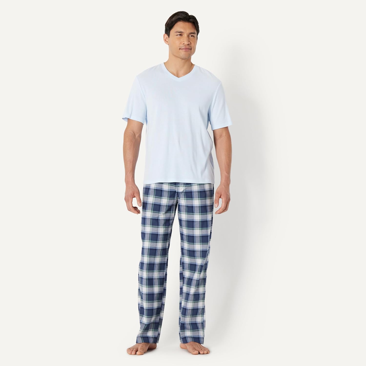 Thumbnail 4 de Amazon Essentials men’s cotton stretch poplin pyjama trousers (relaxed fit)