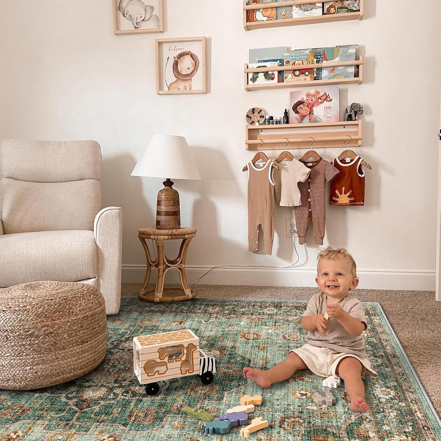 Thumbnail 3 de TOPRUUG 9x12 Washable Area Rug