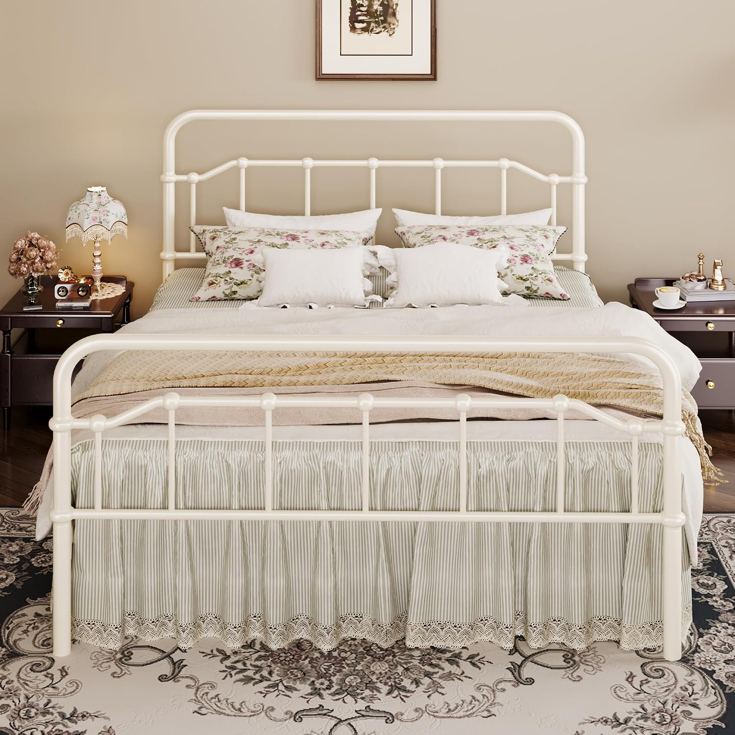 Detalle de SHA CERLIN Metal Bed Frame, Full Size
