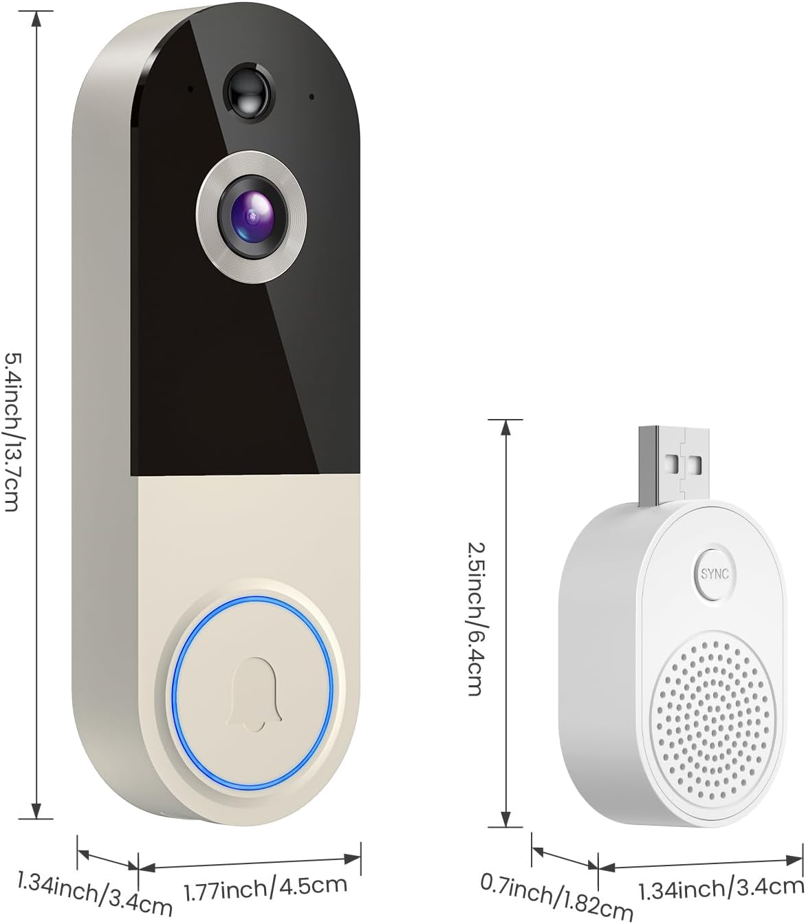 Thumbnail 6 de VanaOrbi 1080P Video Doorbell