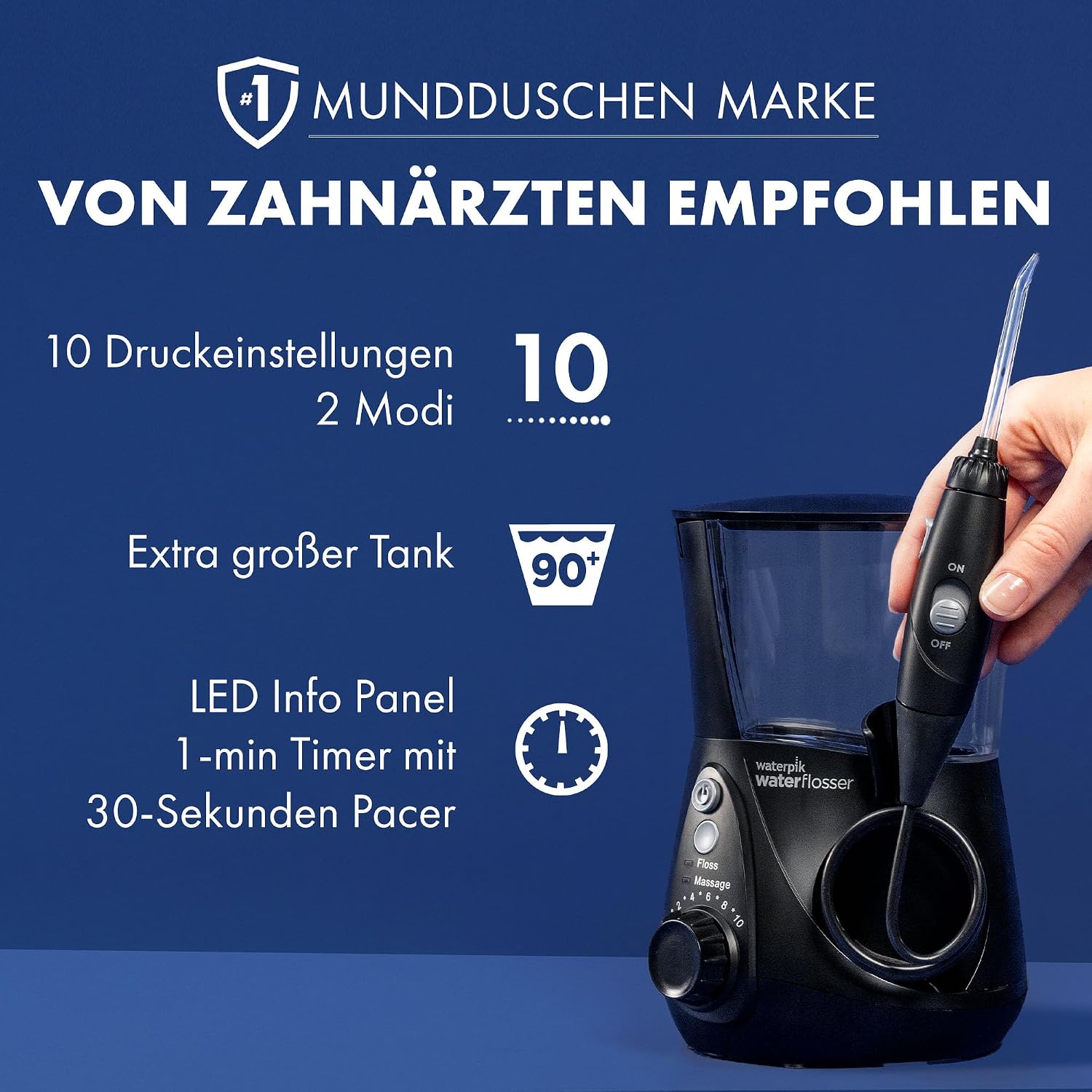 Thumbnail 4 de Waterpik Professional Water Flosser Munddusche mit 6 Aufsätzen