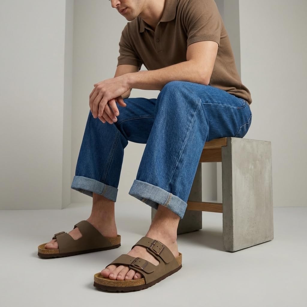 Thumbnail 2 de CUSHIONAIRE Lane Cork Footbed Men’s Sandals 👞