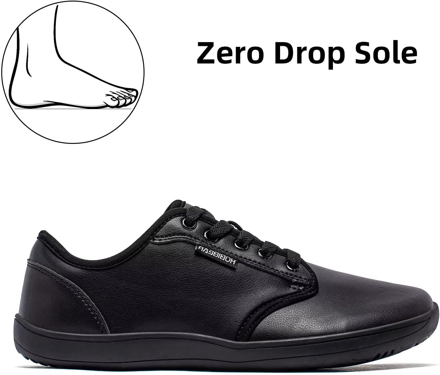 Thumbnail 2 de HOBIBEAR Barfußschuhe Unisex – Breite Zehenbox, Leder, Zero Drop