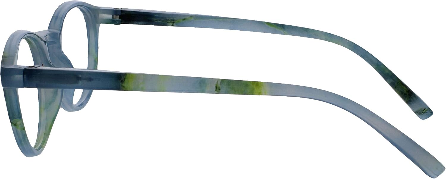 Detalle de OPULIZE R24-Q-100 – okrągłe okulary do czytania +1,00, turkusowe