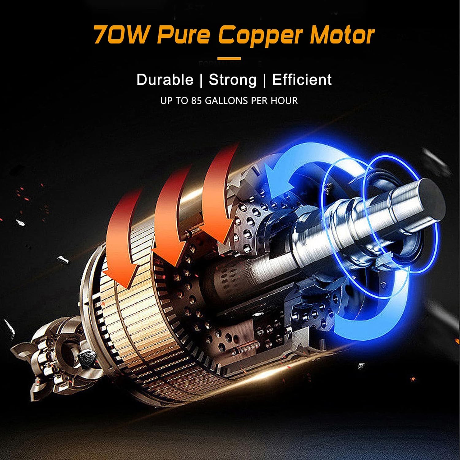 Detalle 2 de Steauty 12V Fuel Transfer Pump 85 GPH ⛽