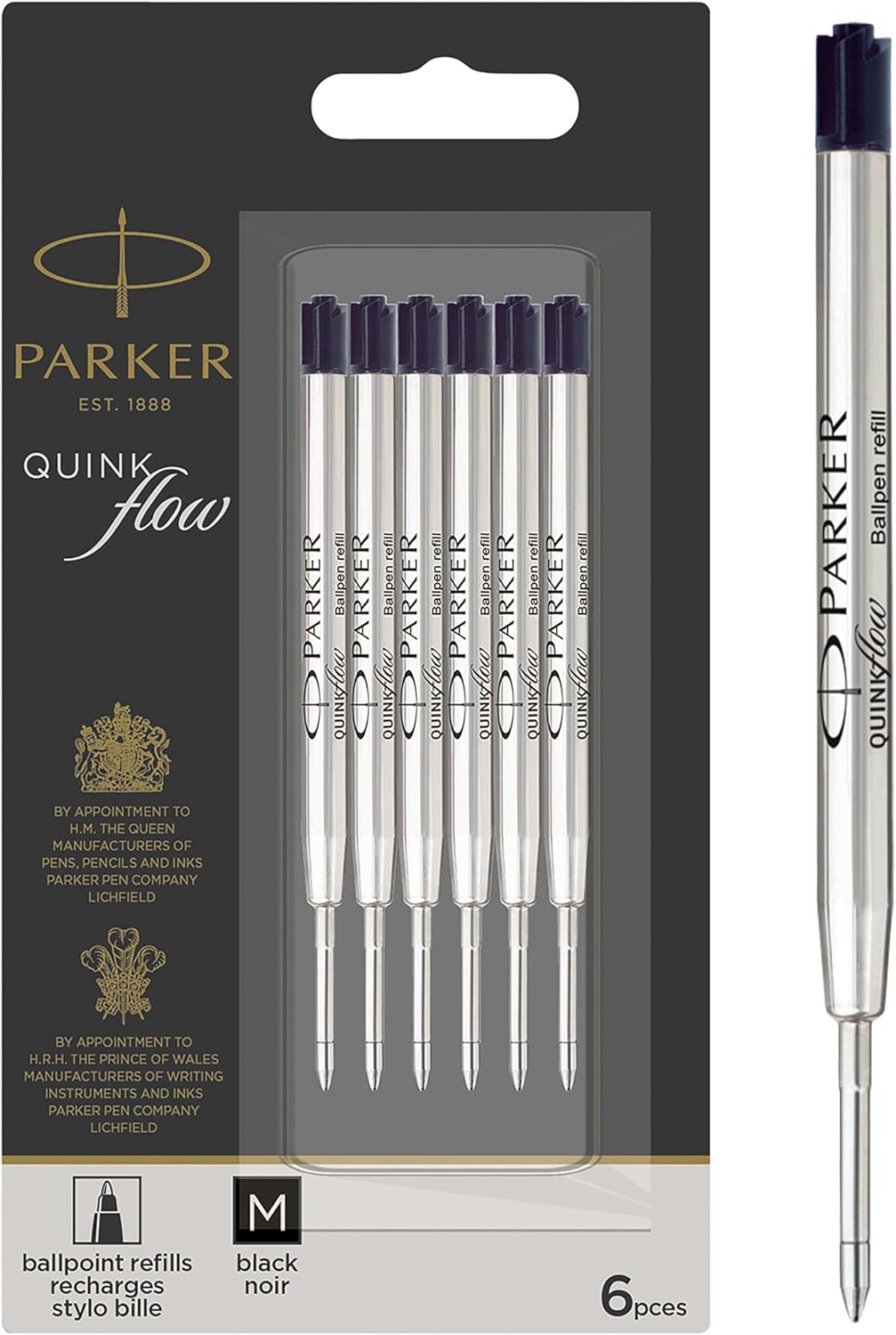 Parker recharges QUINKflow lot de 6 🖊️