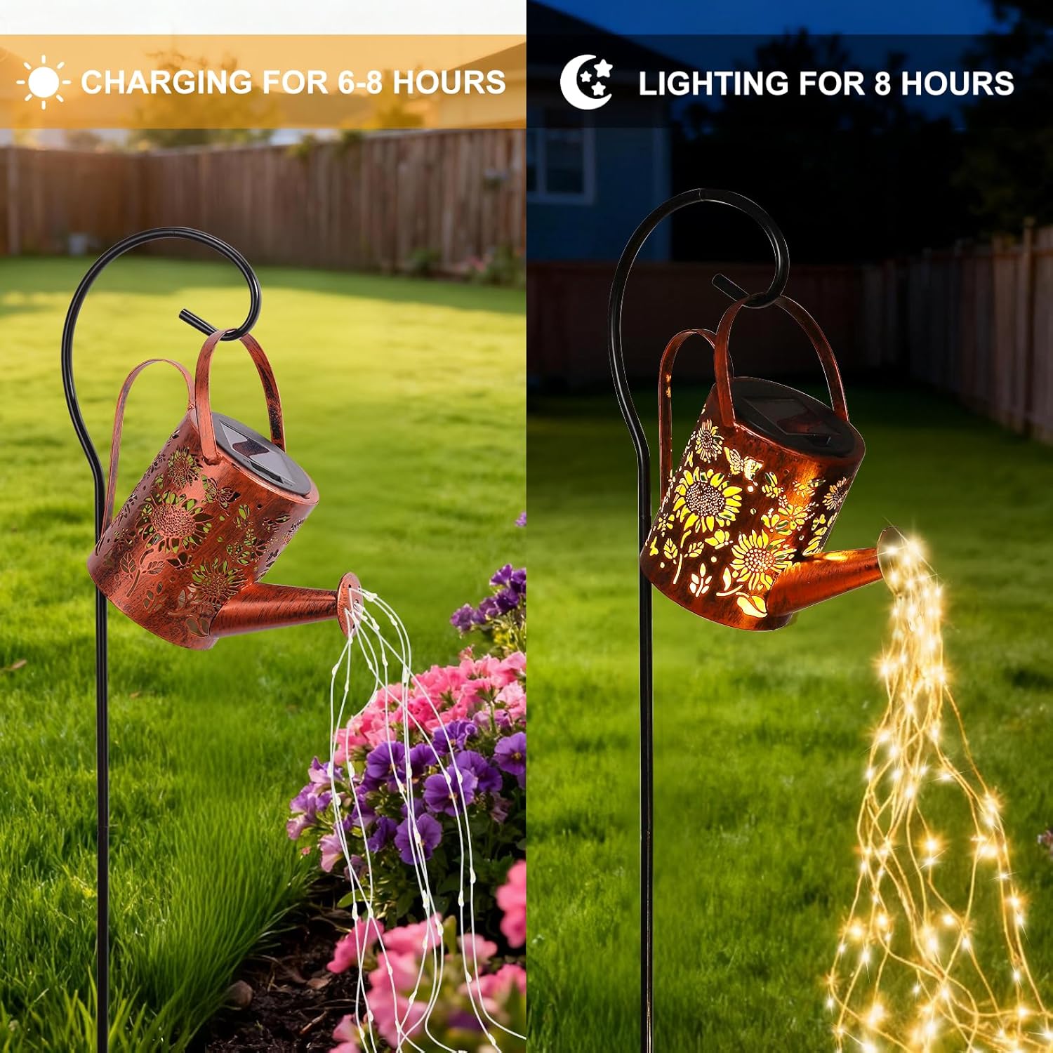 Detalle de ZKLiLi Solar Sunflower Garden Light 33in