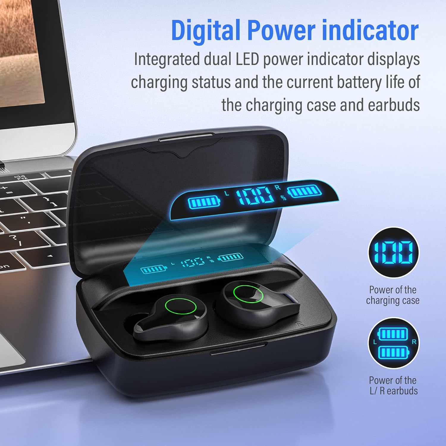 Thumbnail 1 de Esiposs Kopfhörer 156H Spielzeit