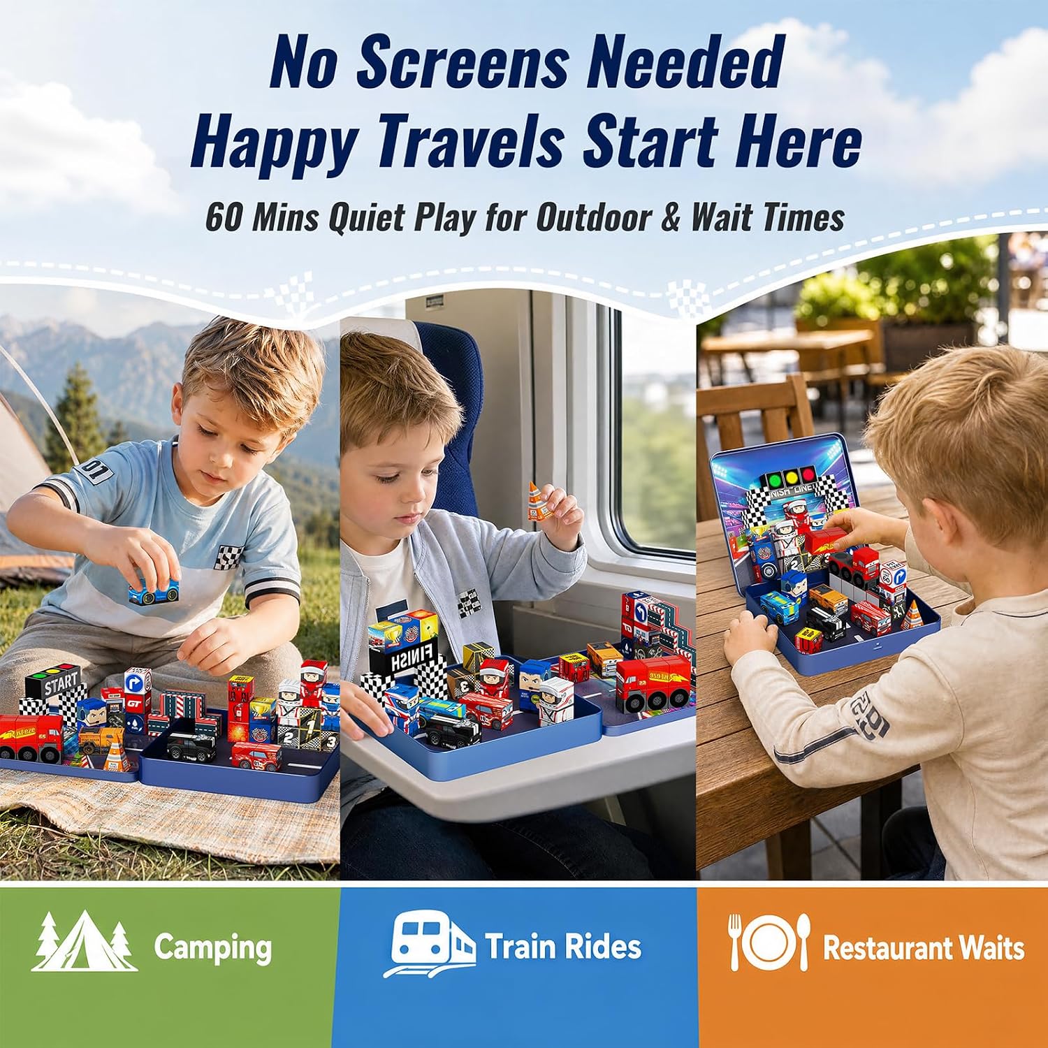 Thumbnail 1 de burgkidz Magnetic Building Blocks 48-piece Set